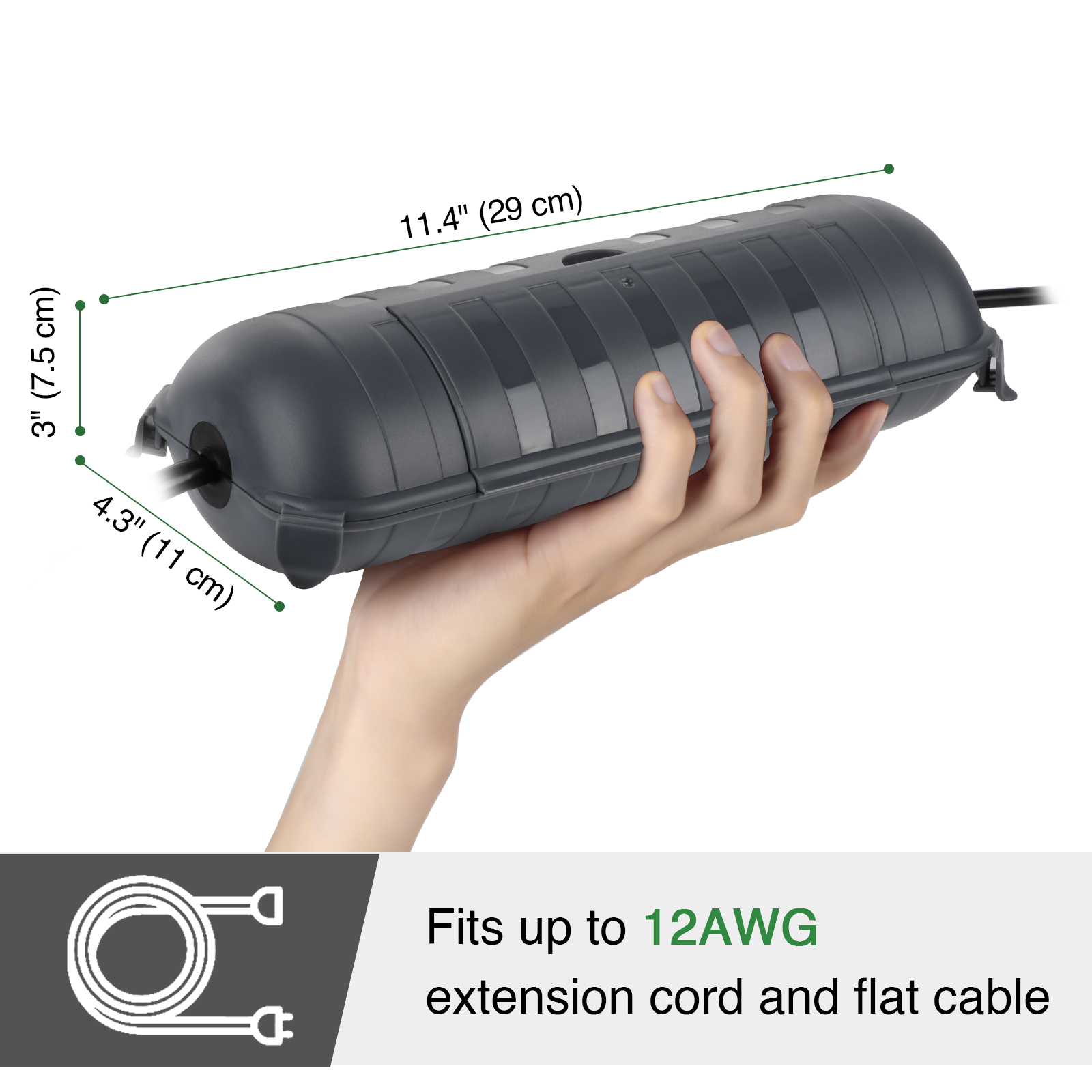 Large Weatherproof Outdoor Ele - огляд і ціна Outdoor Power Strip Weatherproof