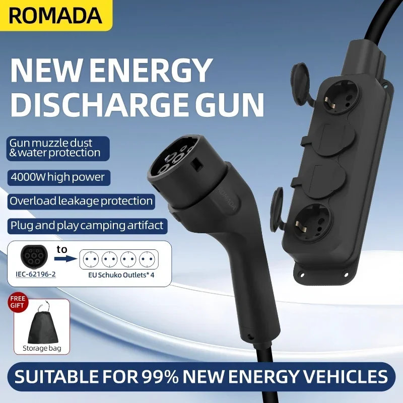 Portable 16A 4KW Electric Car  - огляд і ціна Ac Outdoor Power