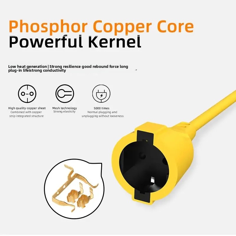 16A EU Schuko Extension Cord 4 - огляд і ціна Outdoor Use Power Strip