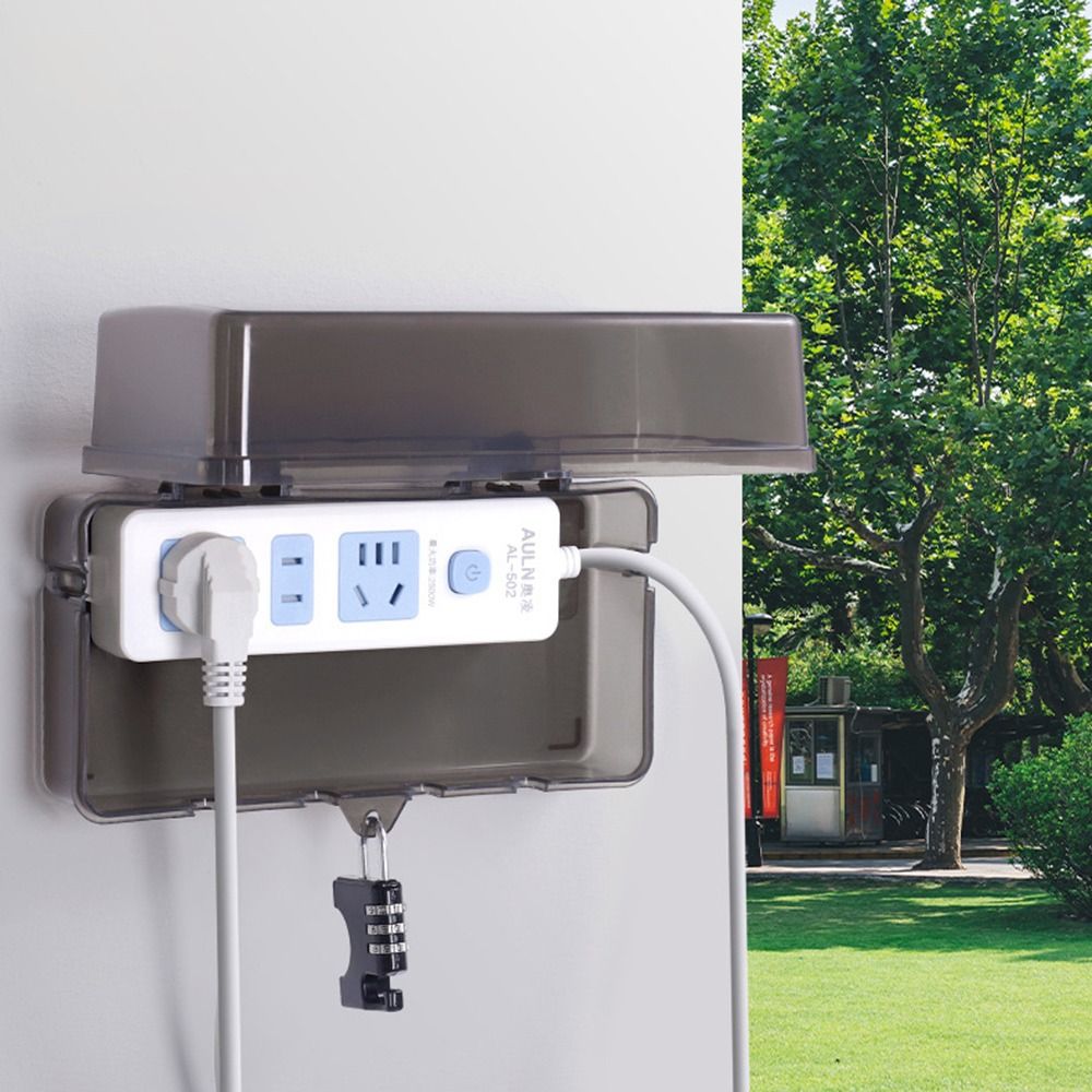 Portable Plastic Plug Box Anti - огляд і ціна Outdoor Power Strip Weatherproof
