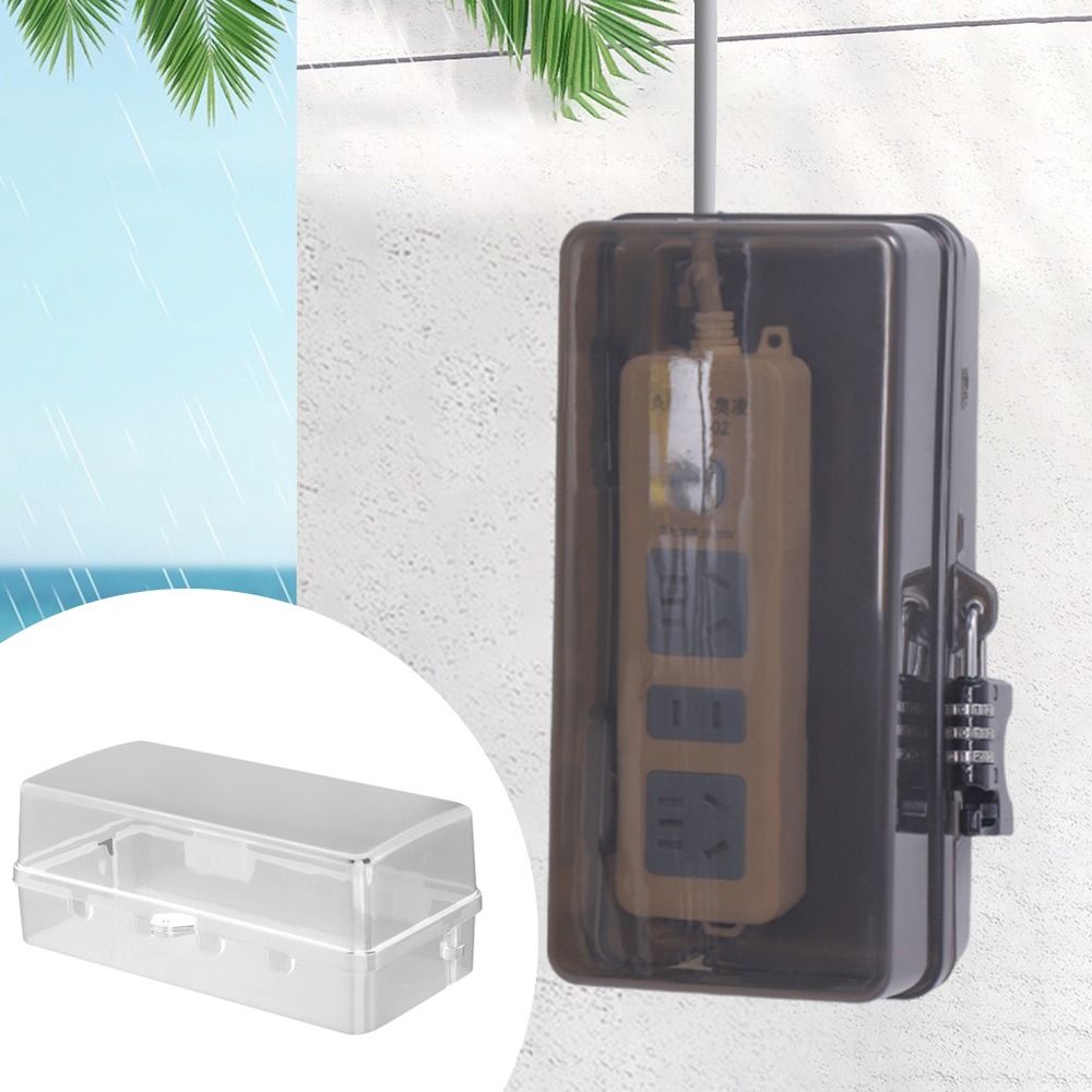 Portable Plastic Plug Box Anti - огляд і ціна Outdoor Power Strip Weatherproof
